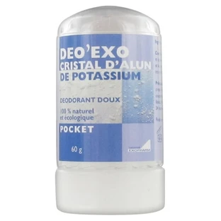Exopharm Deo'Exo Kaliumalaun-Kristalle im Taschenformat, 60 g