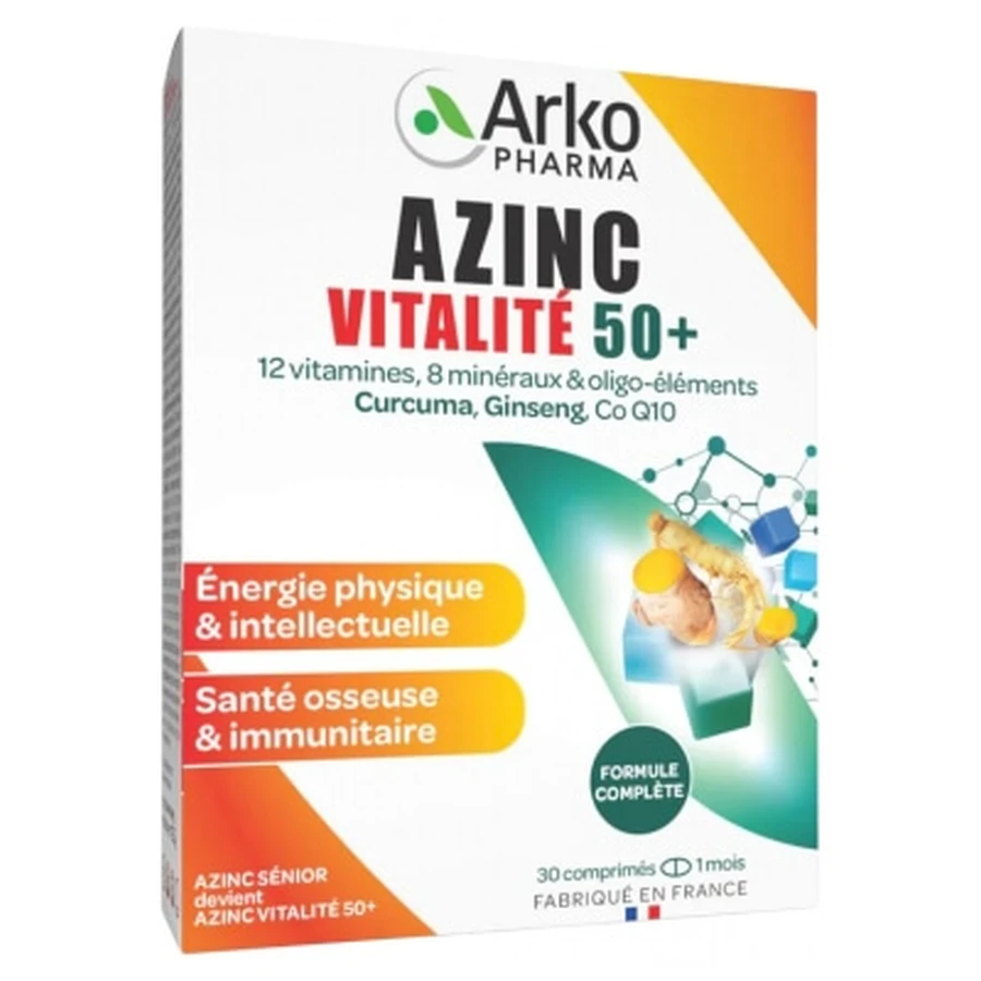 Arkopharma Azinc Vitalité 50+ 30 Tablets