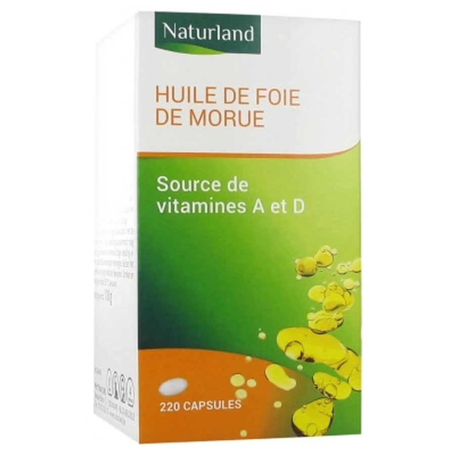 Naturland Cod Liver Oil, 220 Capsules