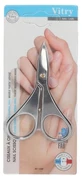 Vitry Nail Scissors with Curved Blades, Stainless Steel, Furtif
