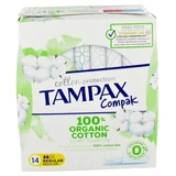 Tampax Compak Cotton Regular – 100 % Bio-Baumwolle – 14 Tampons