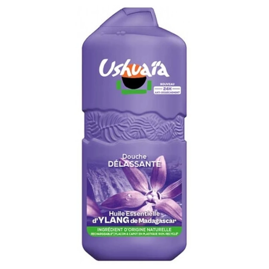 Gel de ducha relajante Ushuaïa con ylang-ylang de Madagascar, 490 ml