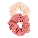 Bachca Lot of 2 Cotton Gauze Scrunchies