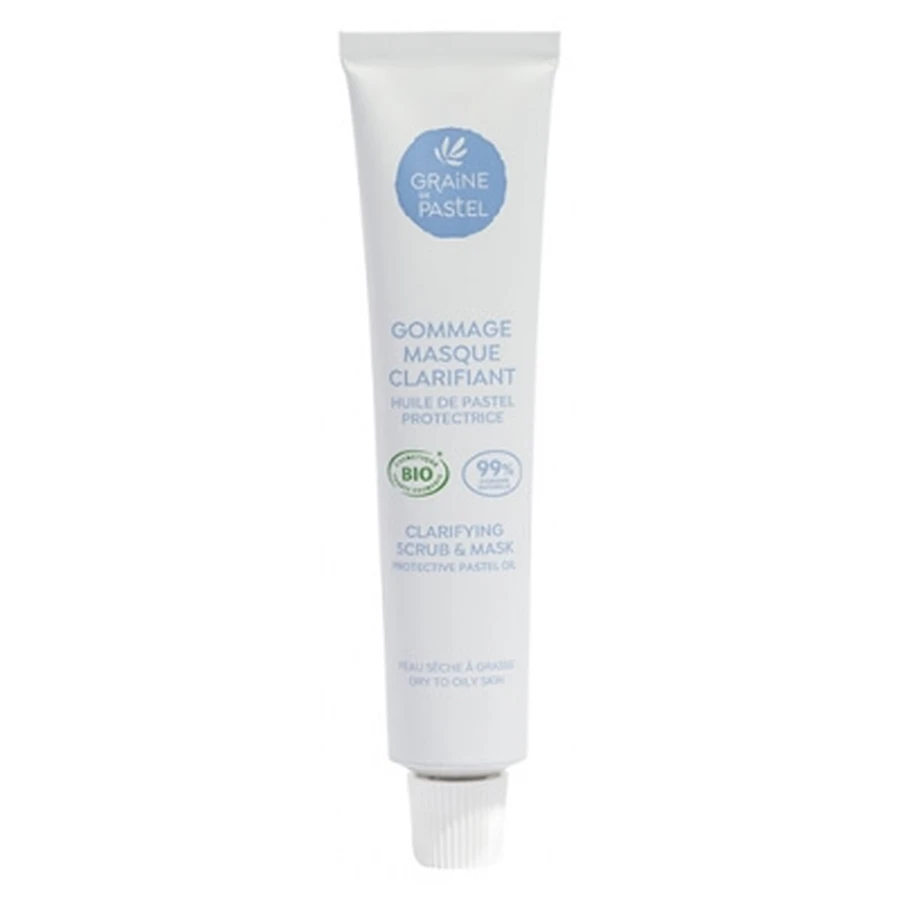 Graine de pastel - Exfoliant și mască clarificatoare bio, 50 ml
