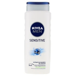Nivea Men Sensitive Gel Douche 3en1 Corps Visage et Cheveux 500 ml