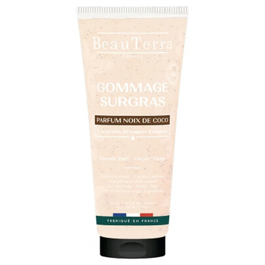 Exfoliante enriquecido con aceite de coco de BeauTerra, 200 ml