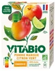 Vitabio Organic Apple, Mango, and Lime, 4 Pouches of 100 g Each