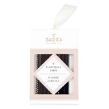 Bachca Thick Black and Lurex Elastic Bands, 9-Pack