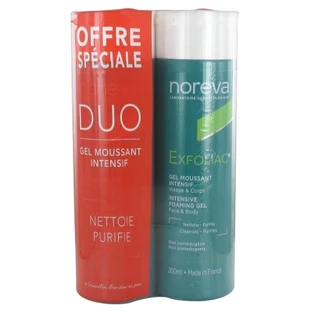 Noreva Exfoliac Intensive Foaming Gel, 2-Pack (200 ml each)