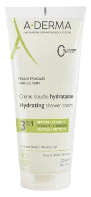 A-DERMA 3-in-1 Moisturizing Shower Cream, 200 ml
