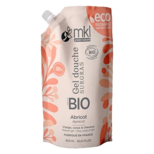 MKL Green Nature Abrikoos Hydraterende Douchegel, Biologische Eco-Navulling, 900 ml