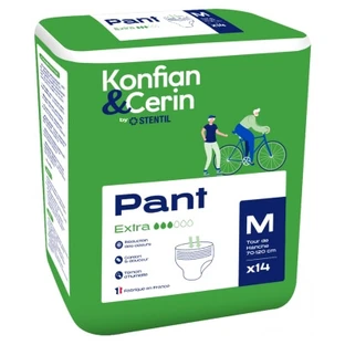 Stentil Konfian & Cerin Pant Extra 14 Culottes Absorbantes pour Adultes Taille M