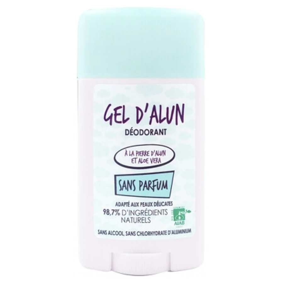 Geurloze deodorantgel met aluin, 50 ml