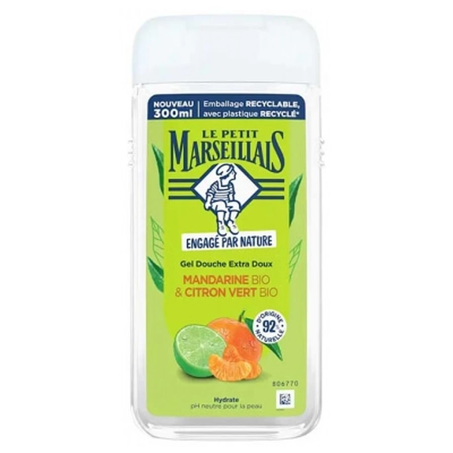 Le Petit Marseillais Extra Milde Biologische Douchegel met Mandarijn en Limoen, 300 ml