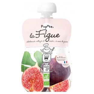 Compota de higos ecológica Popote Gourde, para bebés a partir de 4-6 meses, 120 g