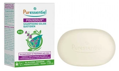 Puressentiel Pouxdoux Organic Daily Solid Shampoo, 60 g