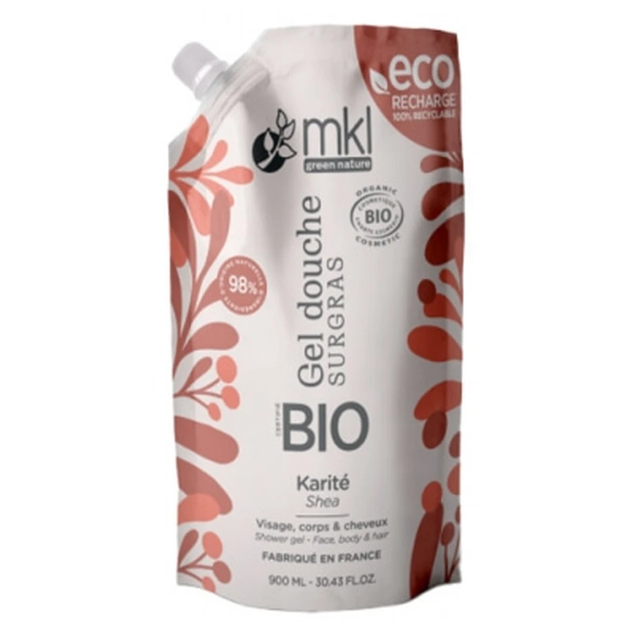 MKL Green Nature Shea Butter hydraterende douchegel, biologische eco-navulling, 900 ml