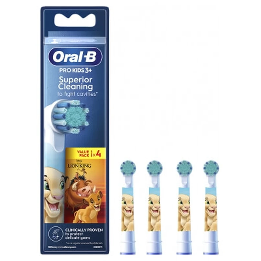 Oral-B Pro Kids 3+ Disney Vanaf 3 jaar, 4 vervangende opzetborstels