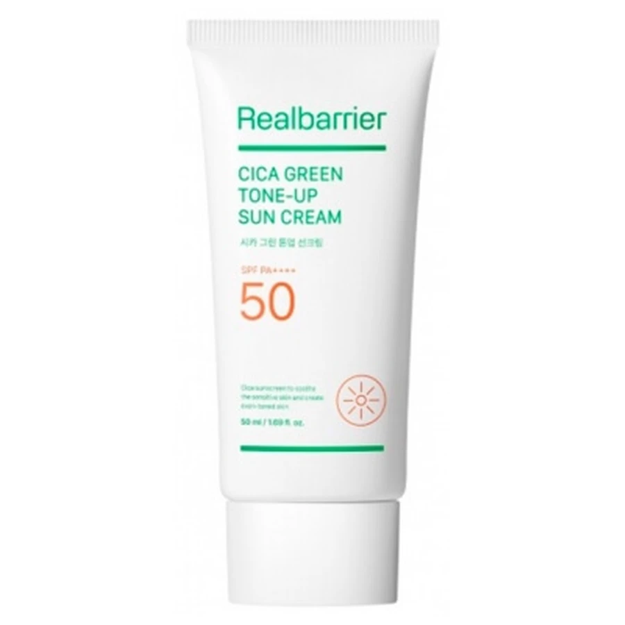 Real Barrier Cica Green getinte zonnebrandcrème SPF 50, 50 ml