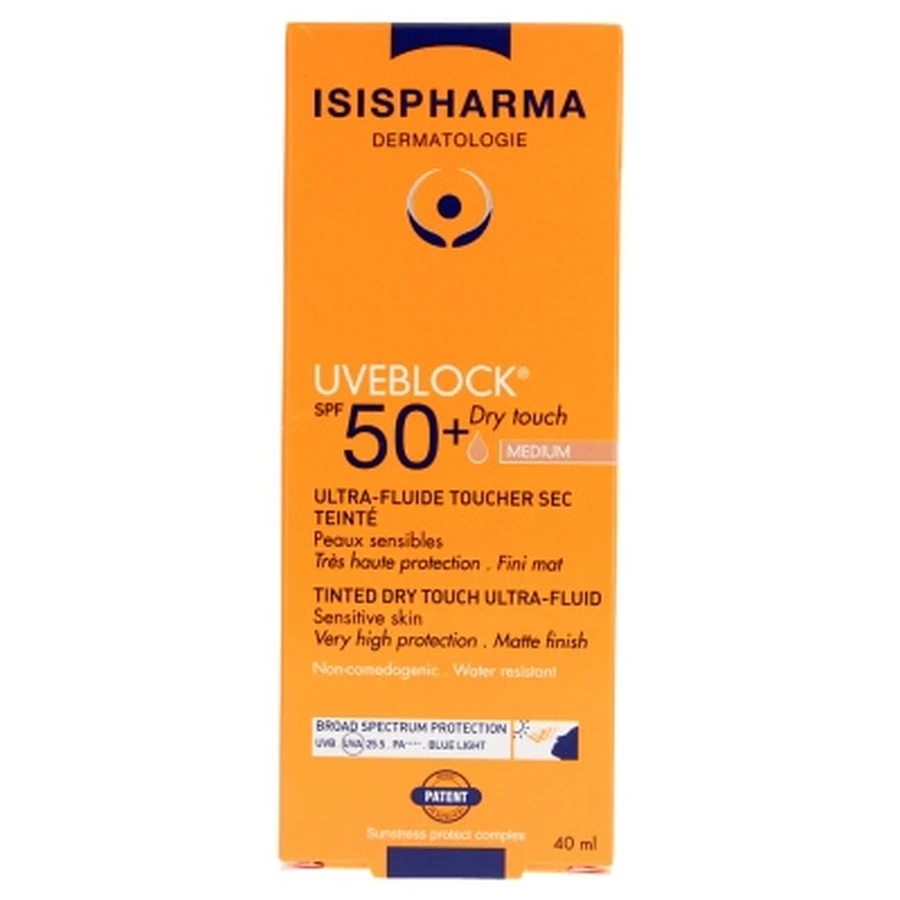 Isispharma Uveblock Ultra-Fluid Dry-Touch Tinted Sunscreen SPF 50+ 40 ml
