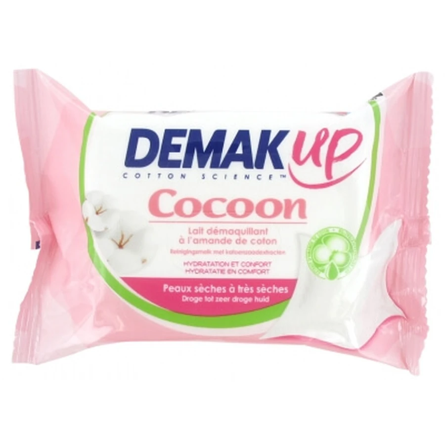 Demak'Up Cocoon voor de droge tot zeer droge huid, 25 make-upverwijderingsdoekjes