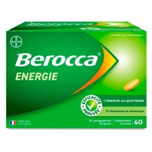 Berocca Energy Multivitamine und Mineralstoffe, 40 Schlucktabletten