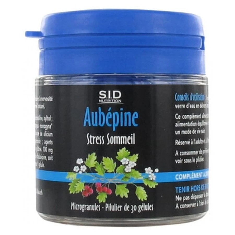 S.I.D Nutrition Stress Sommeil Aubépine 30 Gélules