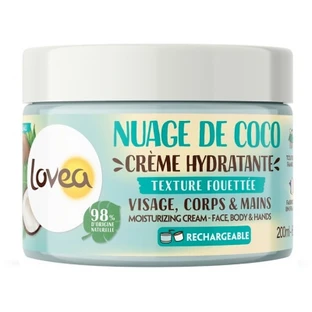 Lovea Coconut Cloud Feuchtigkeitscreme für Gesicht, Körper und Hände, 200 ml