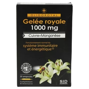 S.I.D Nutrition Oligoroyal Lăptișor de matcă 1000 mg + Cupru + Mangan 20 de fiole
