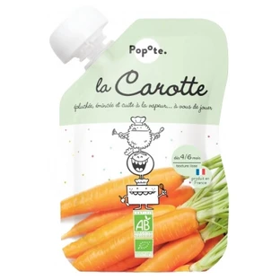 Popote Gourde Biologische Wortelpuree, vanaf 4–6 maanden, 120 g