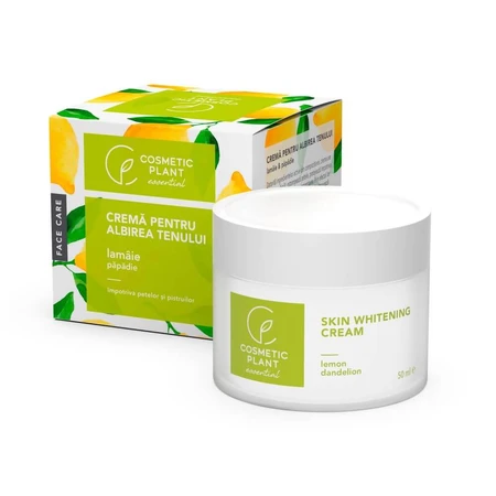 Crema blanqueadora de la piel con limón y extracto de diente de león, 50 ml, Cosmetic Plant