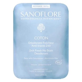 Sanoflore 24-Hour Freshness Cotton Deodorant Organic Refill, 50 ml