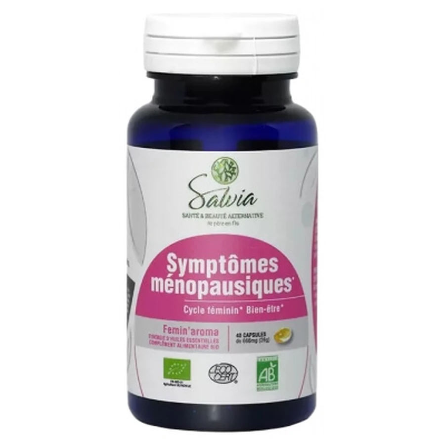 Salvia Nutrition Femin'Aroma Symptômes Ménopausiques Bio 40 Capsules