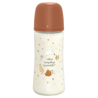 Suavinex Wonderland-babyfles met symmetrische sneldrink-speen, 360 ml, vanaf 6 maanden