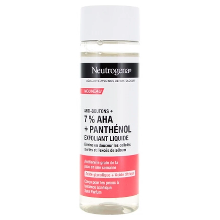 Neutrogena Aknebehandlung + parfümfreies flüssiges Peeling, 125 ml