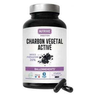 Nutrivie Aktivkohle aus Pflanzen 120 Kapseln