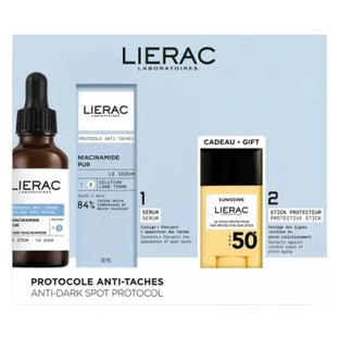 Lierac Protocole Pure Niacinamide Anti-Dark Spot Serum 30 ml + Sunissime gezichtsbeschermingsstick SPF50+ 10 g (gratis)