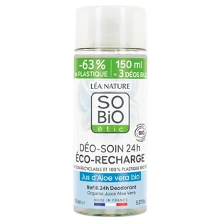 Léa Nature SO BIO étic 24-Stunden-Aloe-Vera-Deodorant-Pflege, Bio, Öko-Nachfüllpackung, 150 ml