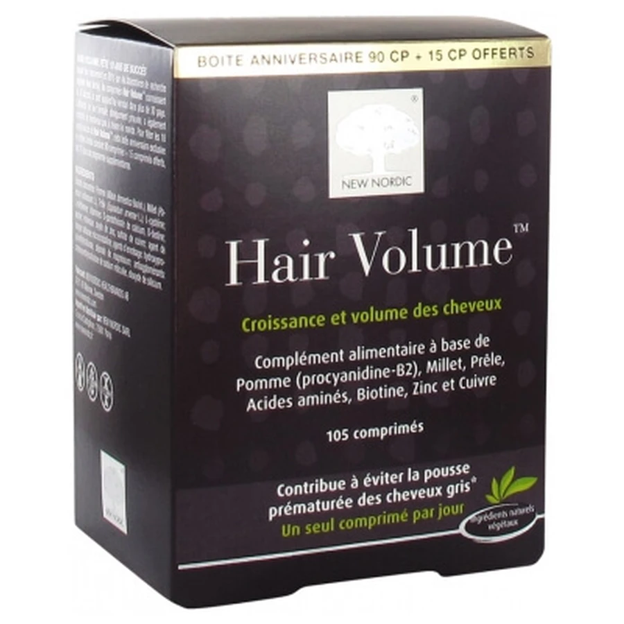 New Nordic Hair Volume 90 Comprimés + 15 Comprimés Offerts