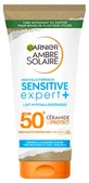 Loción solar Garnier Ambre Solaire Sensitive Expert+ SPF 50+, 50 ml