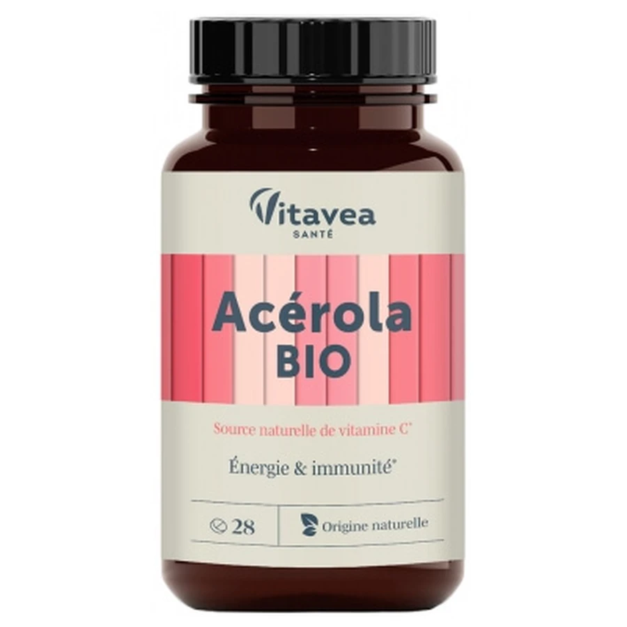 Vitavea Acerola Ecológica: Energía e Inmunidad, 28 comprimidos