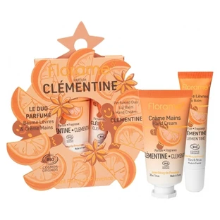 Florame The Clementine Geurduo: Biologische lippenbalsem 15 ml + Biologische handcrème 30 ml