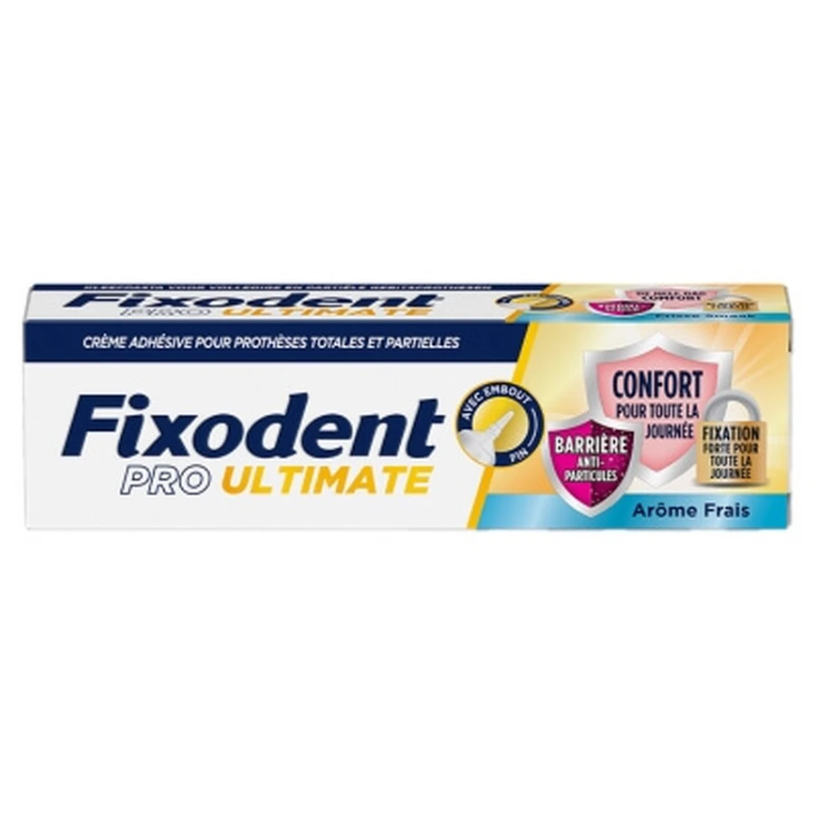 Crema adhesiva Fixodent Pro Ultimate, sabor fresco, 40 g
