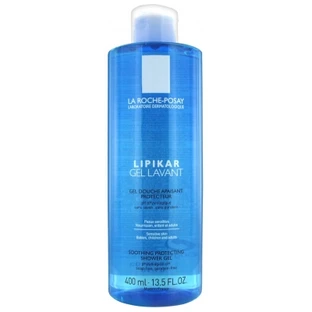 Gel limpiador y gel de ducha calmante y protector Lipikar de La Roche-Posay, 400 ml