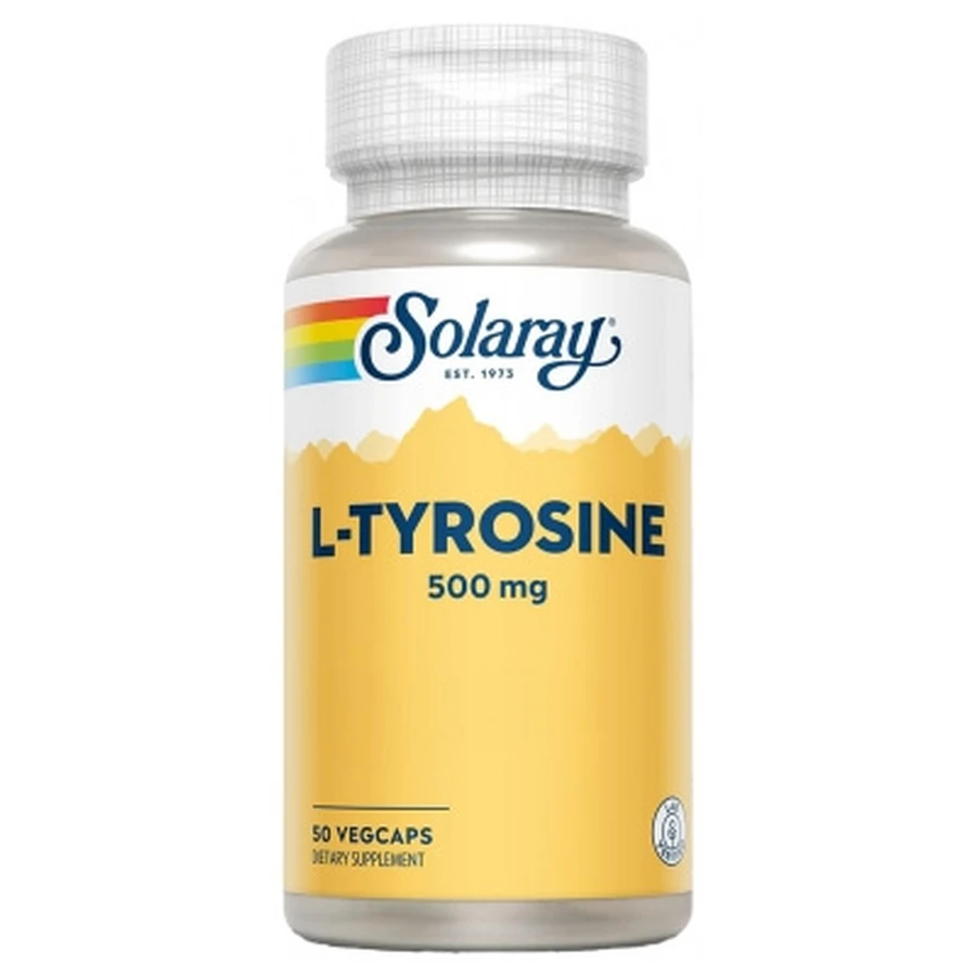 Solaray L-Tyrosin 500 mg, 50 vegetarische Kapseln