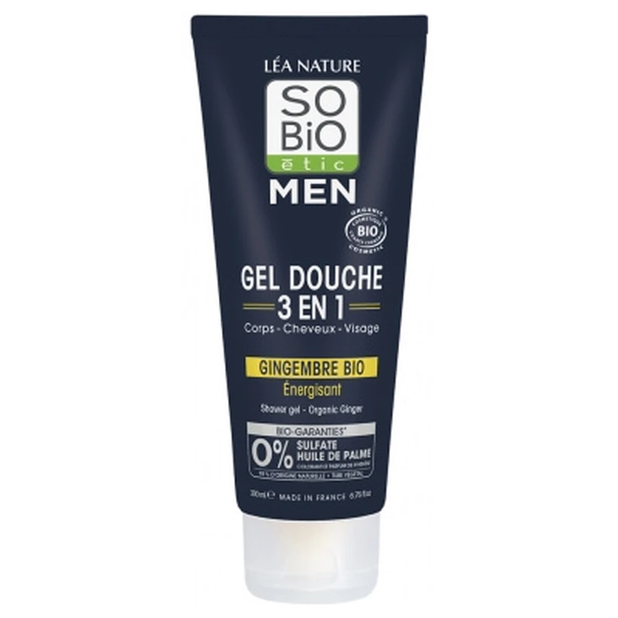 Léa Nature SO BIO étic Men Gel Douche 3en1 Énergisant Bio 200 ml