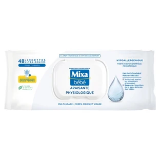 Mixa Bébé Lingettes Apaisantes Physiologiques 48 Lingettes