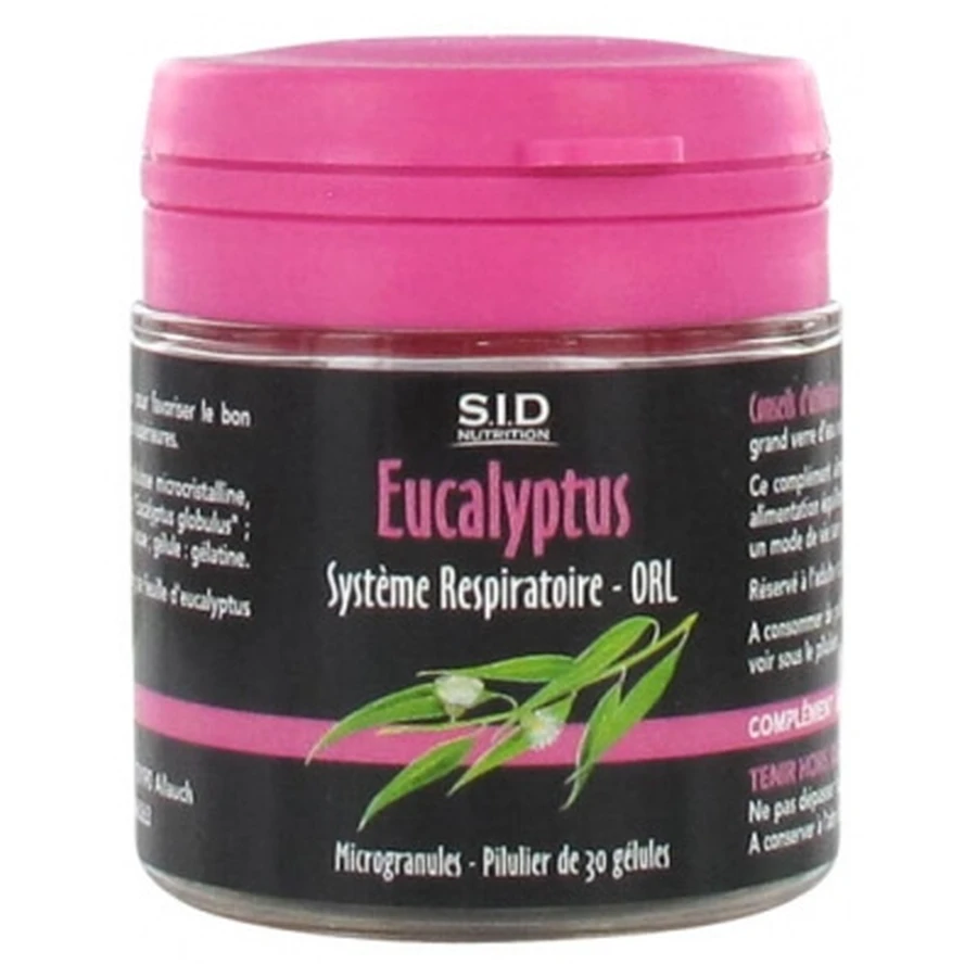S.I.D Nutrition Respiratory System - ENT Eucalyptus 30 Capsules