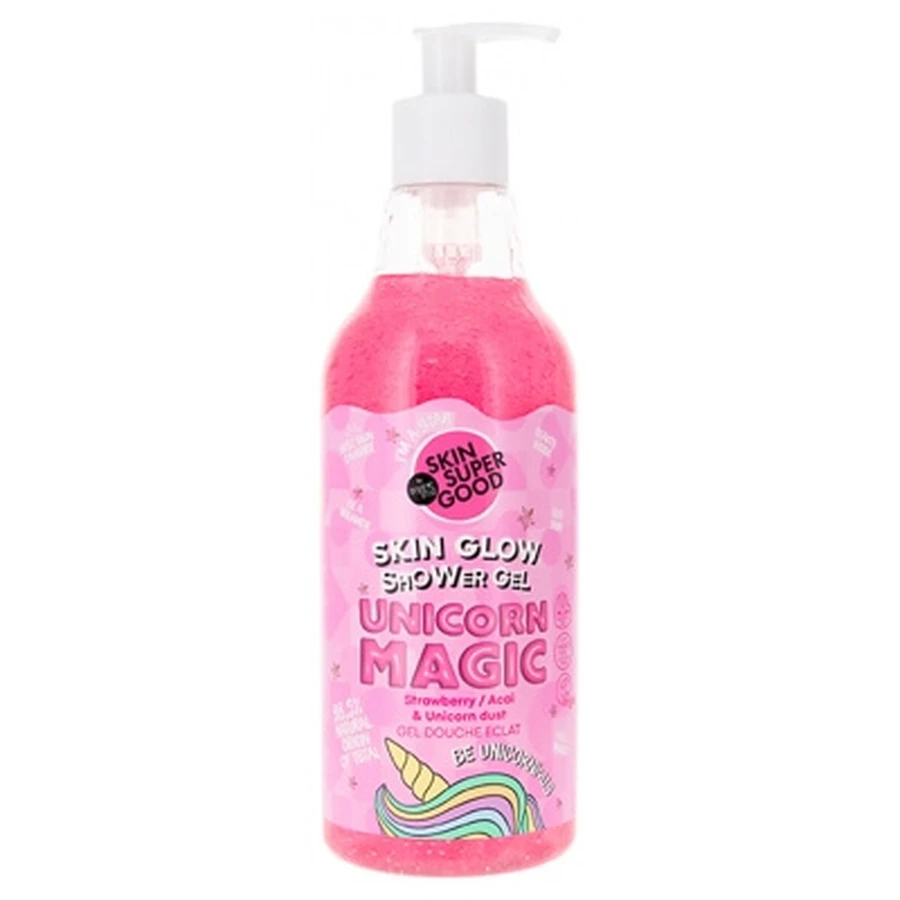 Gel de ducha «Skin Super Good Unicorn Magic Radiance» de Organic Shop, 500 ml