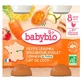 Babybio: Verduras para bebés, bulgur, pollo de corral y leche de coco — A partir de los 8 meses — Ecológico — 2 tarros de 200 g cada uno